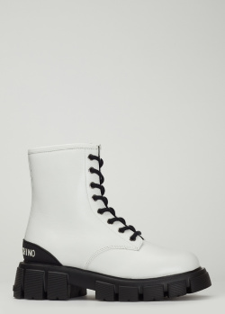 Ботинки Love Moschino белого цвета, фото